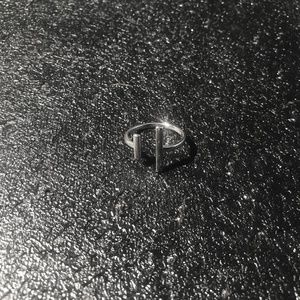 New 925 Silver Plated Ring Geometric. Limited Edition